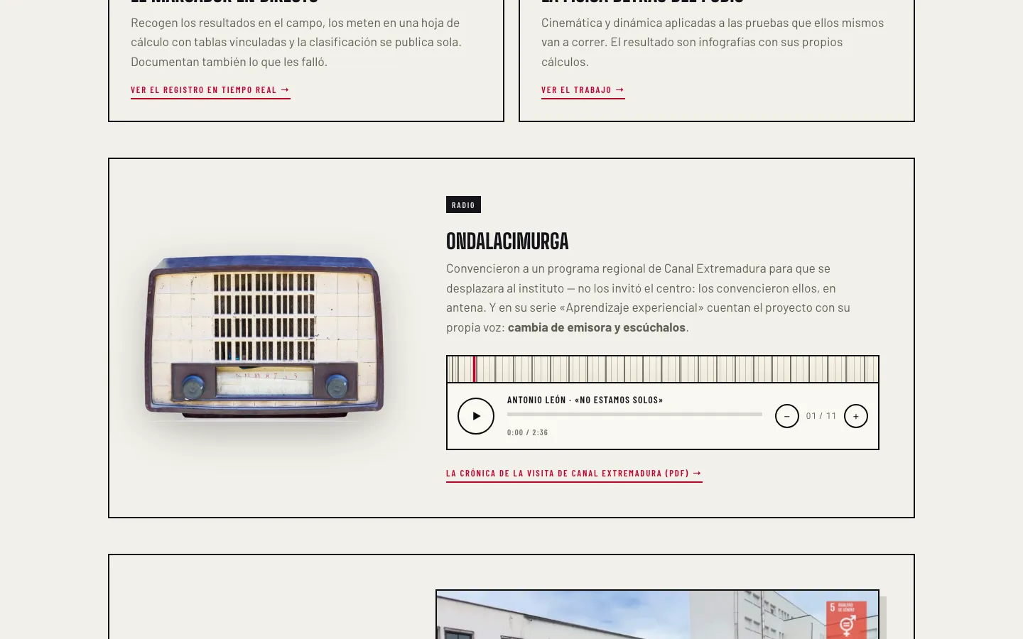 Onda Lacimurga, el programa de radio
